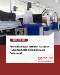 Percetakan Buku Terdekat Pasuruan – Layanan Cetak Buku & Majalah Profesional