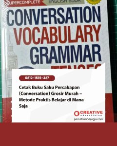 Cetak Buku Saku Percakapan (Conversation) Grosir Murah – Metode Praktis Belajar di Mana Saja