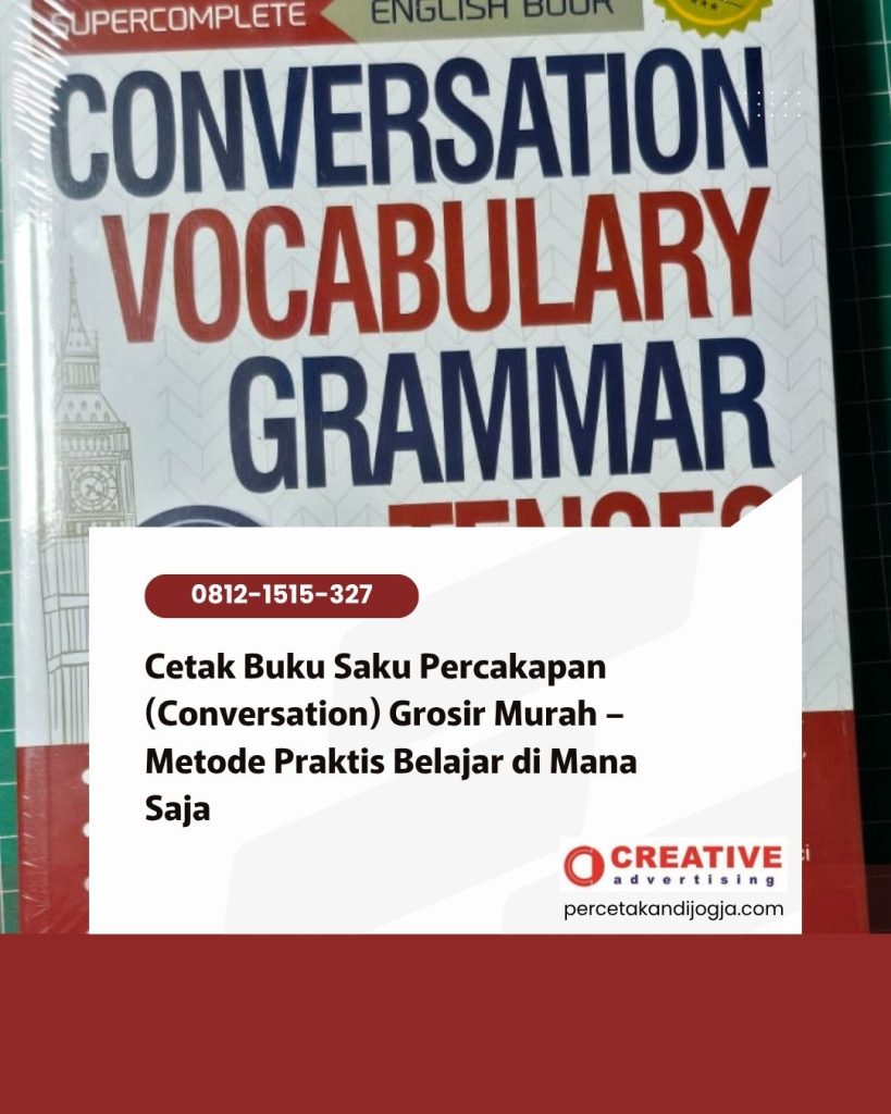 Cetak Buku Saku Percakapan (Conversation) Grosir Murah – Metode Praktis Belajar di Mana Saja