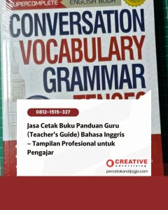 Jasa Cetak Buku Panduan Guru (Teacher's Guide) Bahasa Inggris – Tampilan Profesional untuk Pengajar