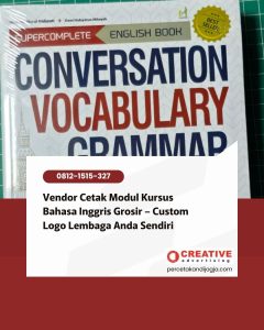 Vendor Cetak Modul Kursus Bahasa Inggris Grosir – Custom Logo Lembaga Anda Sendiri