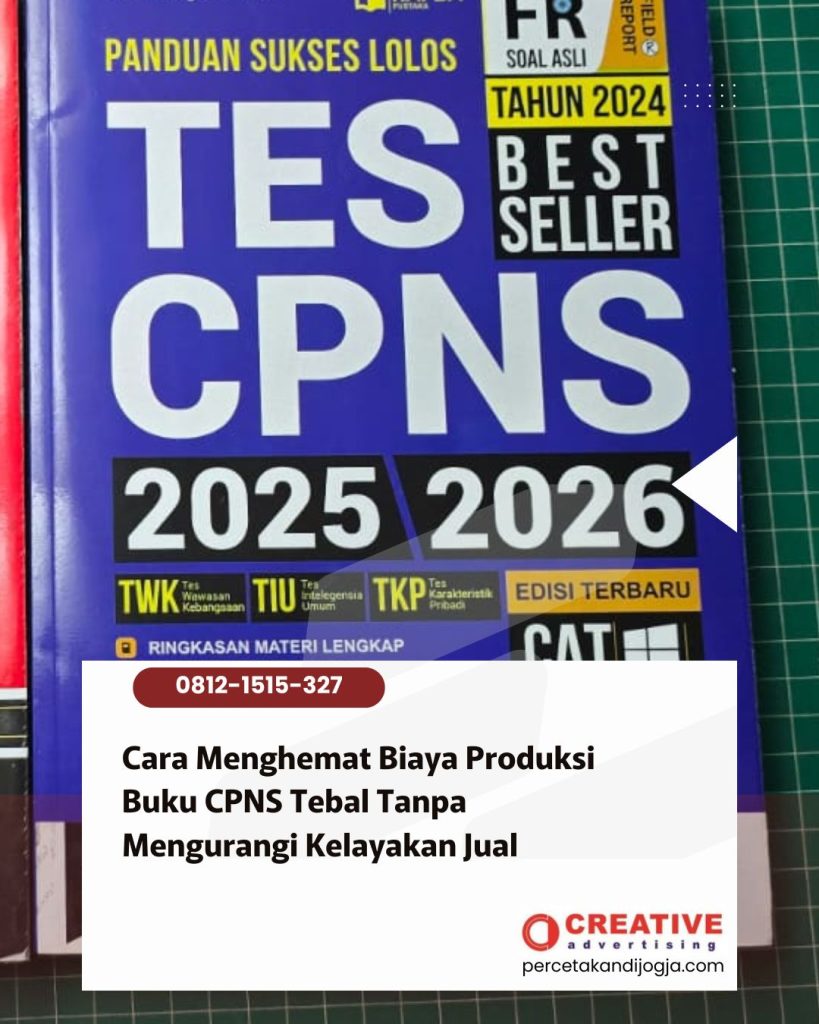 Cara Menghemat Biaya Produksi Buku CPNS Tebal Tanpa Mengurangi Kelayakan Jual