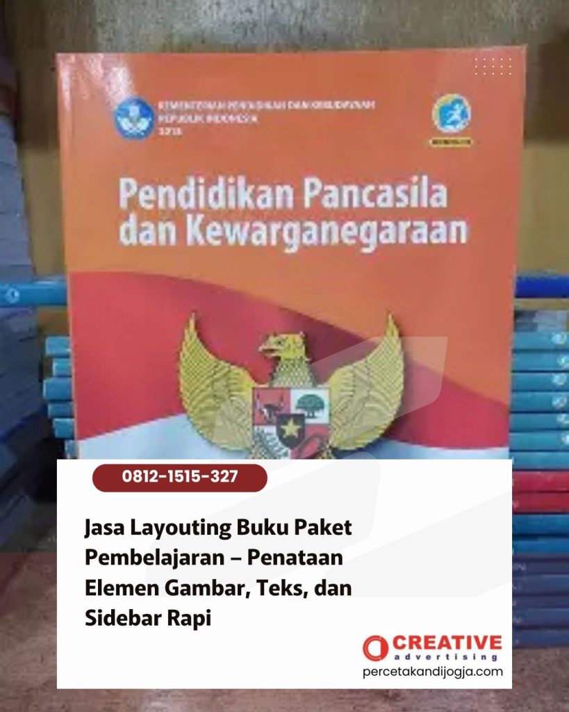 Jasa Layouting Buku Paket Pembelajaran – Penataan Elemen Gambar, Teks, dan Sidebar Rapi