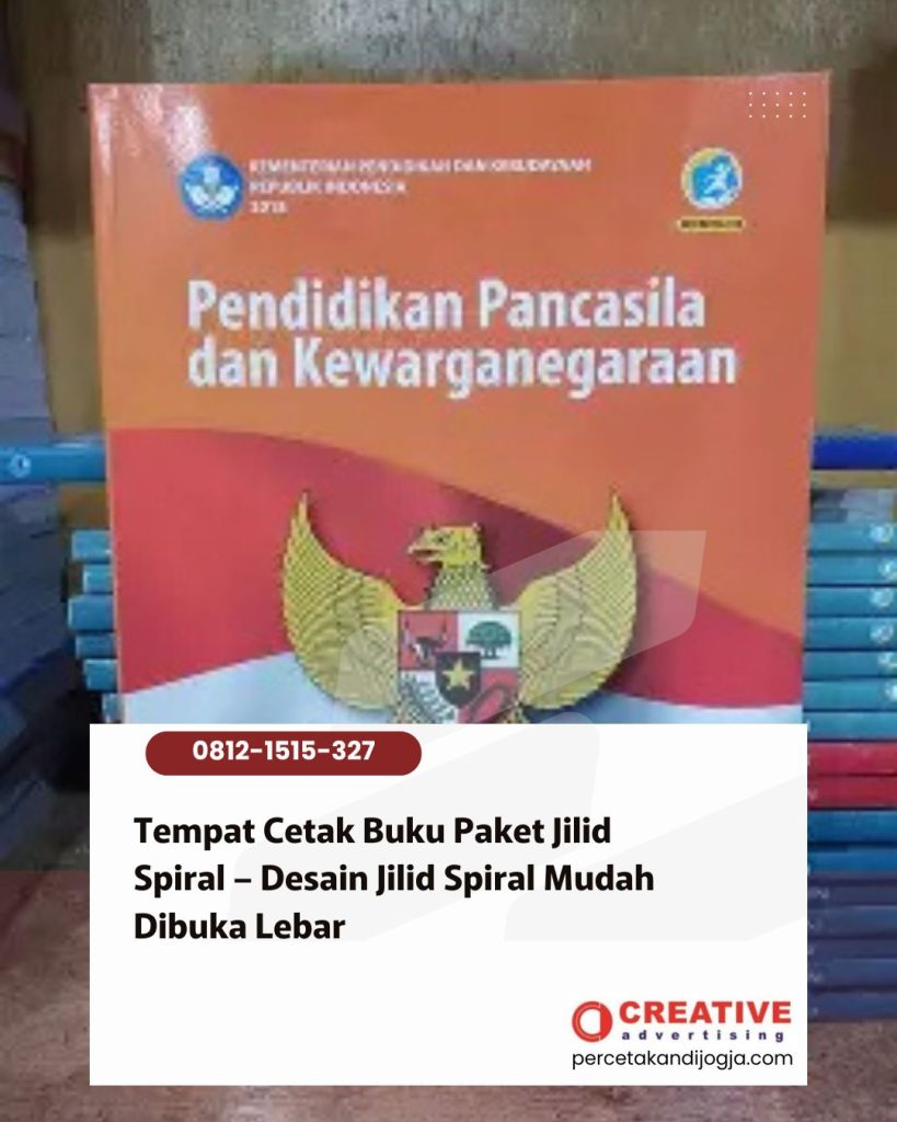 Tempat Cetak Buku Paket Jilid Spiral – Desain Jilid Spiral Mudah Dibuka Lebar